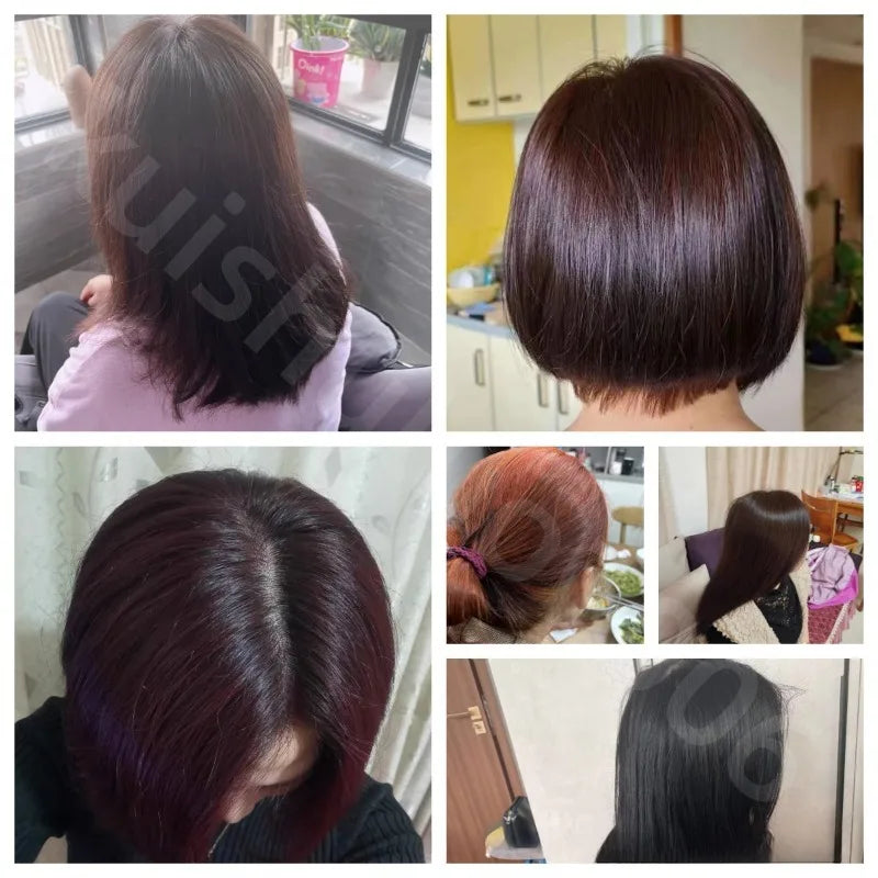 Natural Plant Henna Hair Dye Powder for Gray Coverage & Nourishing - Brown Black Indigo