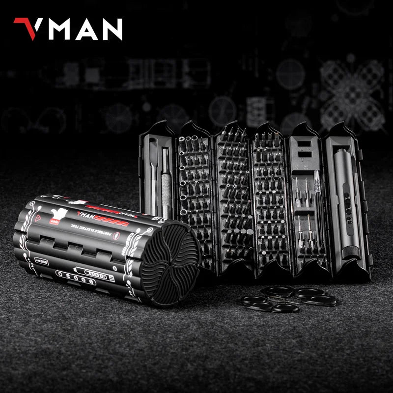 138-In-1 Electric & Manual Precision Screwdriver Set for Electronics & Repairs