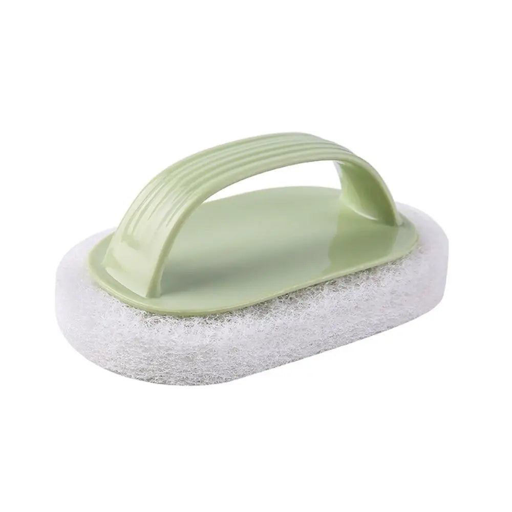 Multifunctional Bathroom Cleaning Brush with Handle - Portable Sponge Bath Scrubber