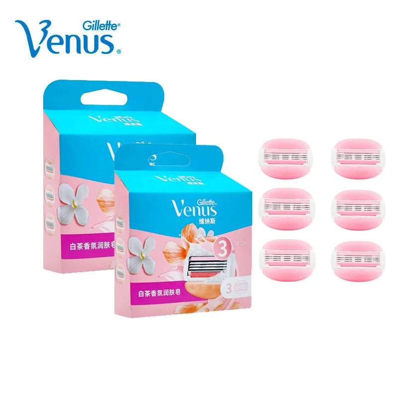 Gillette Venus Spa Breeze Safety Razor Blades Refills for Women Hair Removal