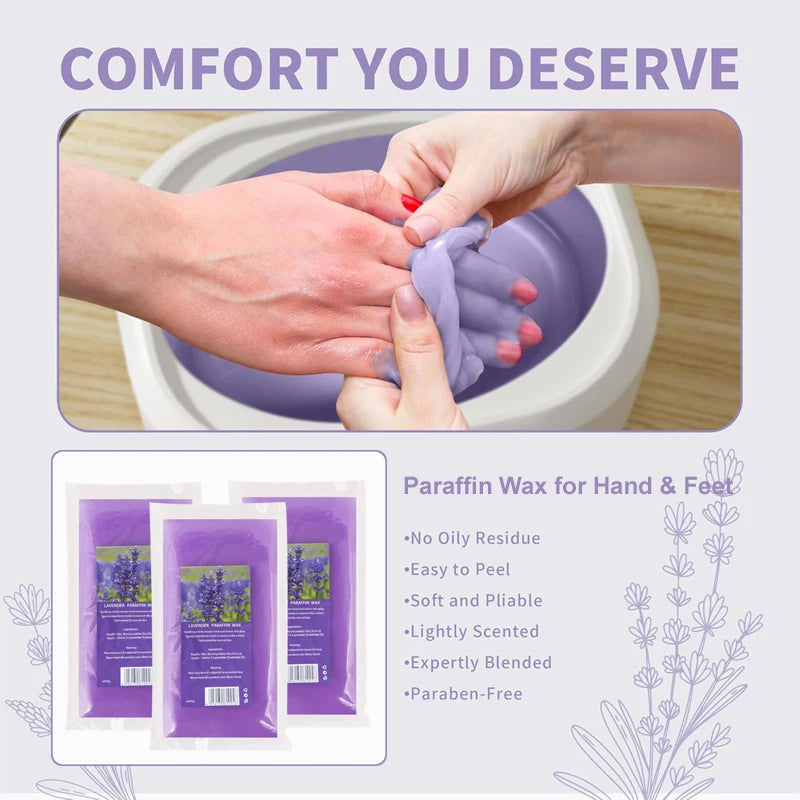 Paraffin Wax for Hand & Foot Care - Moisturizing SPA Wax for Wax Heater