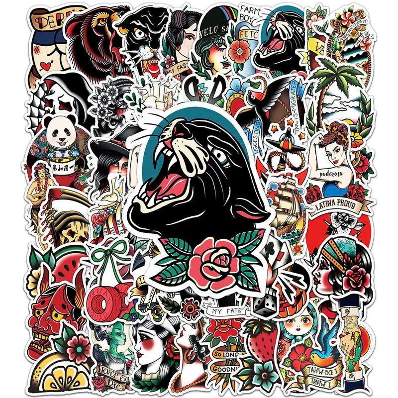 10/30/50PCS Cartoon Sticker Set for Phone Laptop Luggage Skateboard DIY Decals Kids