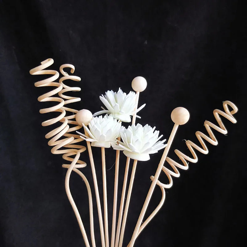 Artificial Flower Rattan Reed Diffuser Refill Sticks - 6, 8, 9 Pcs Home Fragrance