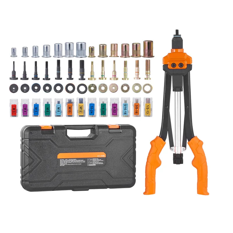 SucceBuy 14" 16" Rivet Nut Tool Rivnut Kit with Metric and SAE