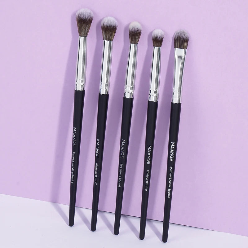 5PCS Makeup Brush Set - Concealer, Eyeshadow, Shader, Face & Cosmetic Brushes