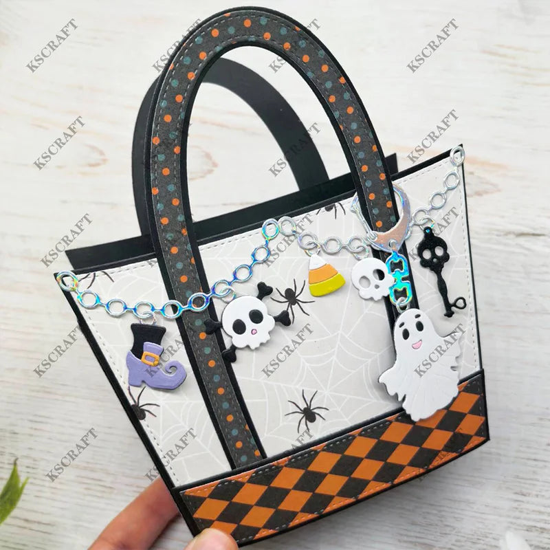 Halloween Bag Charms Cutting Dies & Stencils for Scrapbooking DIY Paper Crafts