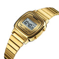 Women Digital Sport Watch Waterproof Stainless Steel Band Casual Luxury Wristwatch