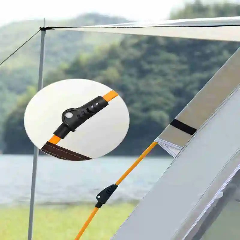 Outdoor Camping Tent with Two Doors and Windows Sunshade Shelter