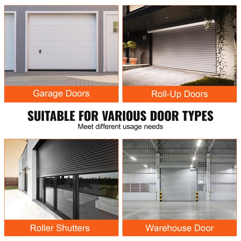 Garage Door Weather Seal with U-Shape & O-Ring - Universal Rubber Strip 3m-6m