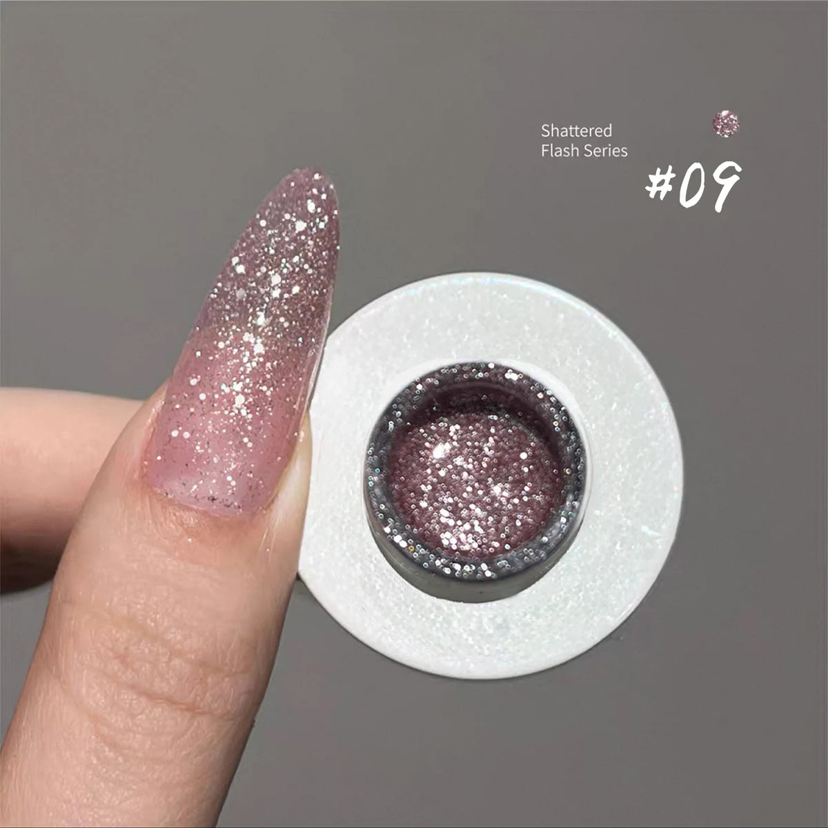 Summer Gel Nail Polish Set - Glittering Diamond, Whitening, Bright Colors, 12ML