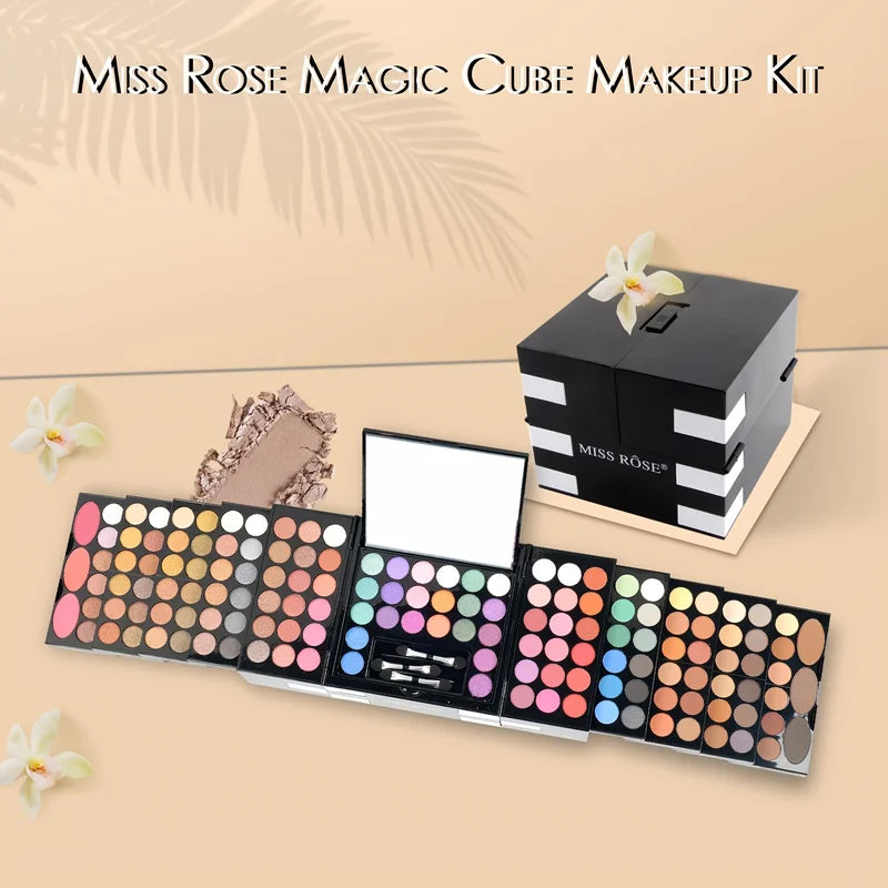 Multi-Functional Makeup Gift Box with Eyeshadow, Eyebrow Powder & Blush Palette