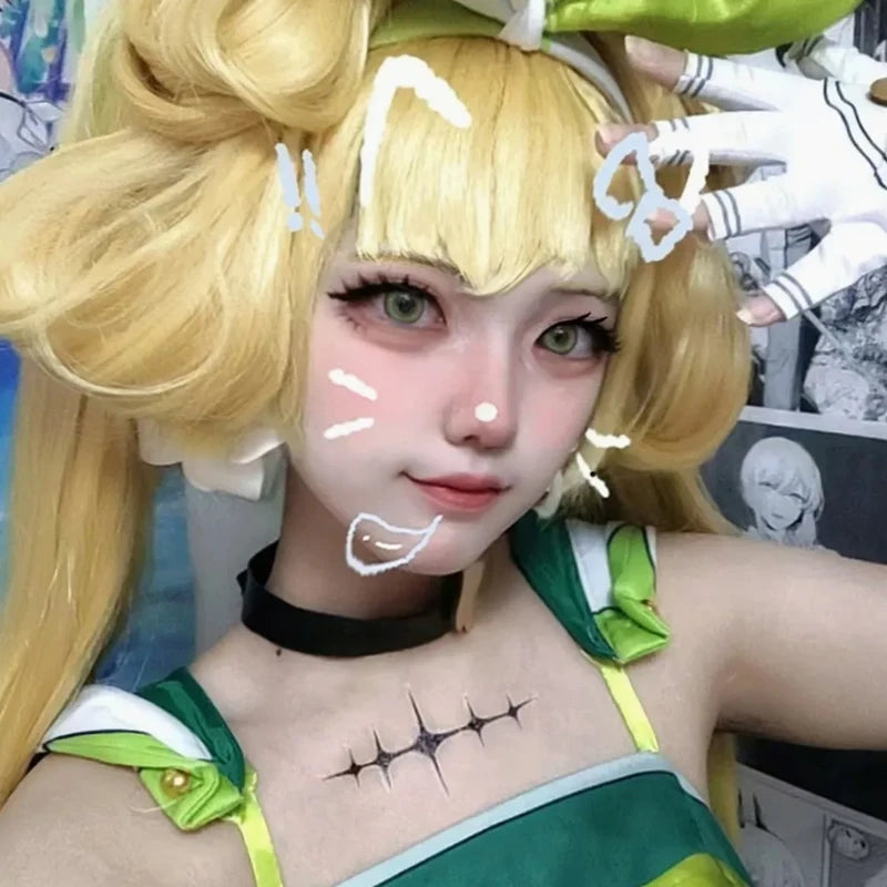 Wuthering Waves LYN AE MORNYE Cosplay Fake Tattoo Sticker Body Art Halloween Prop