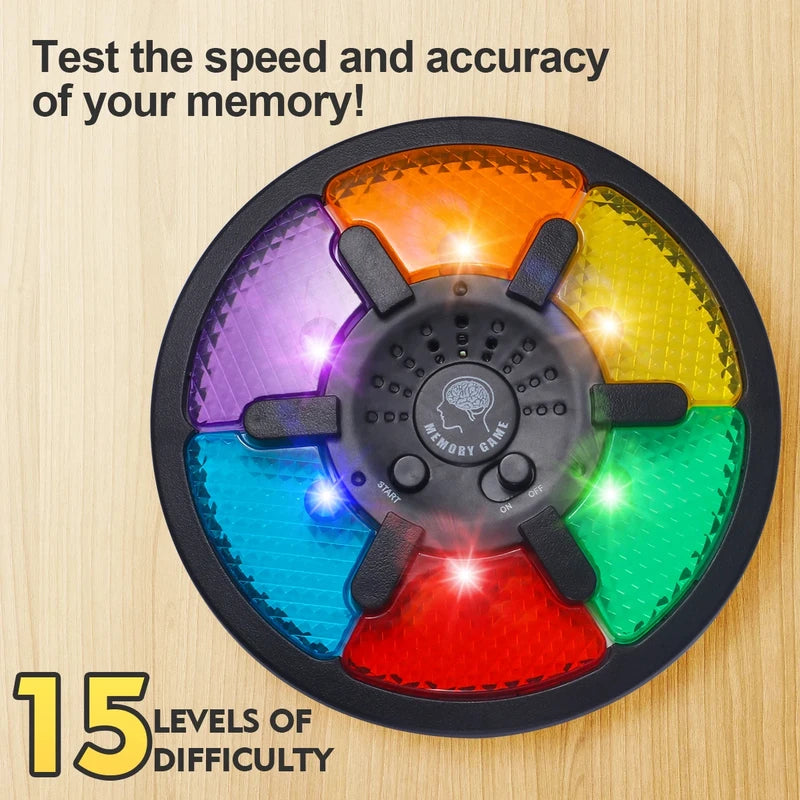 Electronic Memory Game Machine for Kids & Teens - Light & Sound Puzzle
