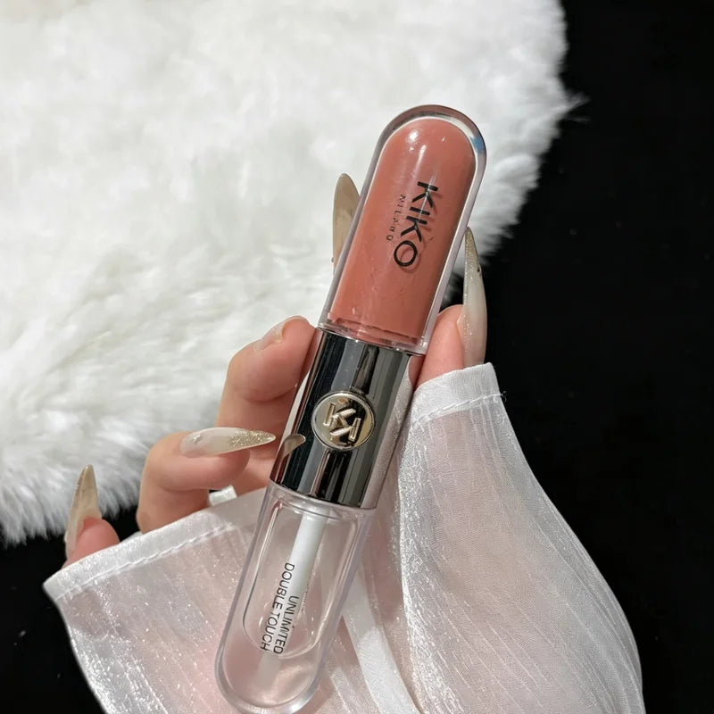 Long-Lasting Lip Gloss with Transparent Mirror - Multiple Colors