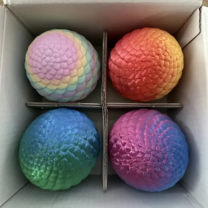 3D Printed Snake Surprise Egg Decoration Set - Flexible Joints for Enthusiasts