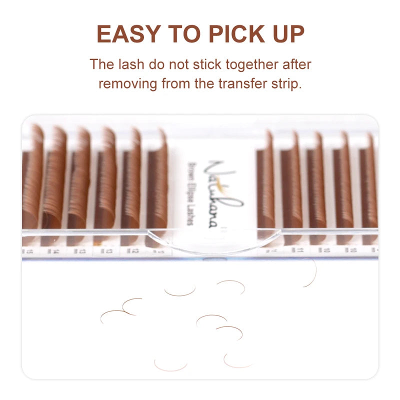 Ellipse Flat Eyelash Extensions - Soft, Lightweight, Dense Natural Look