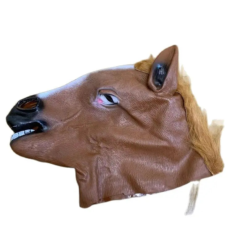 Horse & Animal Latex Masks for Men Women Kids - Funny Halloween Cosplay Headgear