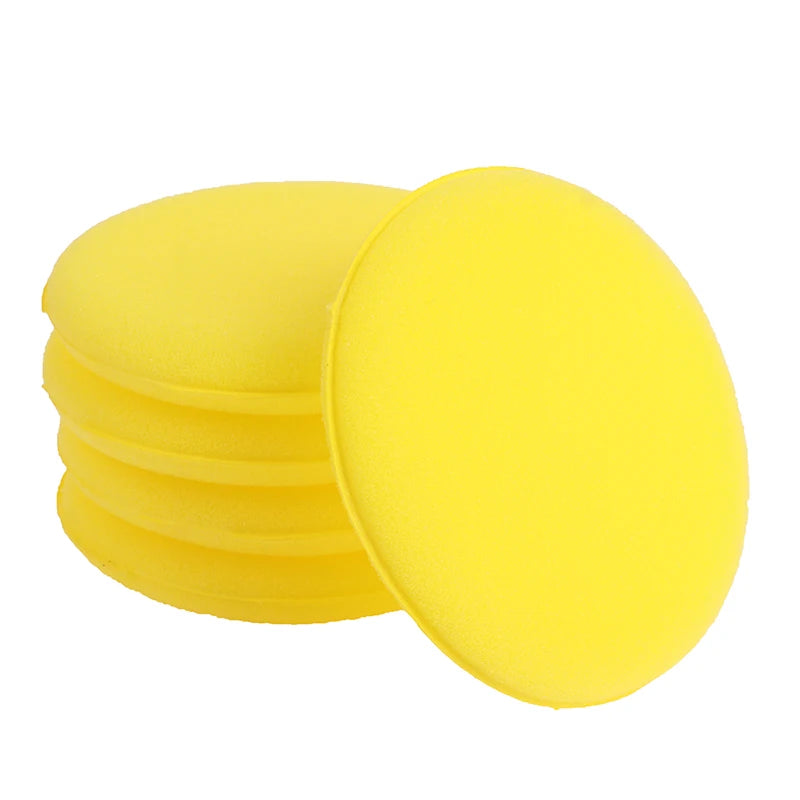 Car Waxing Foam Sponges Pack of 12 - High Density Applicator Pads for Car Detailing and Cleaning
