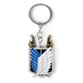Anime Attack on Titan Logo Keychain Cartoon Car Bag Pendant Accessories
