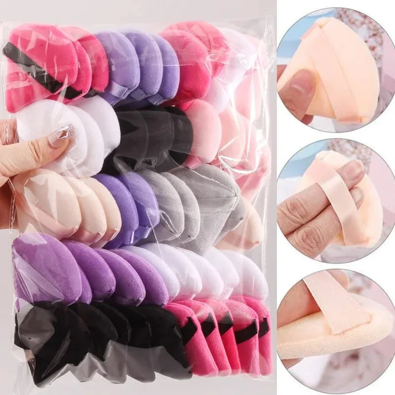 20 Pack Triangle Makeup Puff Set - Reusable Soft Velvet Cosmetic Sponges