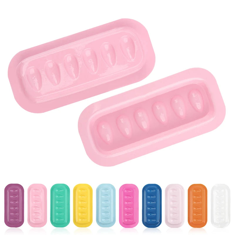Eyelash Glue Holder Pallet Set for Lash Extensions - Plastic Makeup Tool