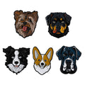 Cute Cartoon Pet Dog Enamel Pins - Golden Retriever, Beagle & Collie Brooches