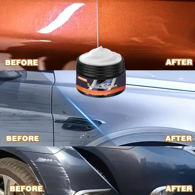 Car Scratch Repair Wax with Sponge Wiping - Paint Surface Protection & Restoring