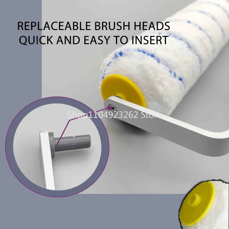 Extendable Handle Microfiber Paint Roller Set for Wall Painting - 18mm Cover