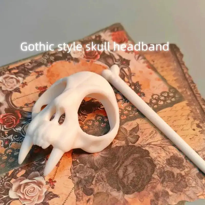 Gothic Ghost Skull Hair Pins - Skeleton Hair Clips for Women & Girls Halloween Accessories