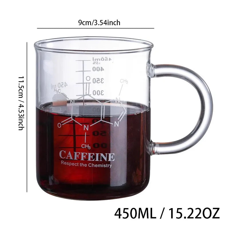 450ml High Borosilicate Glass Measuring Cup with Handle for Kitchen