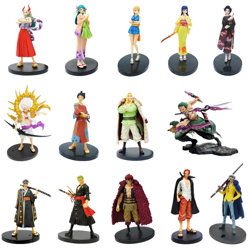 Anime Action Figure Collectible - One Piece Luffy & Yamato PVC Model Toys