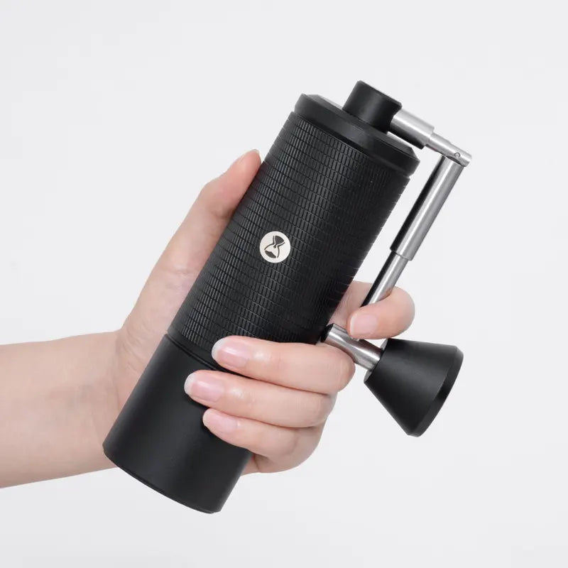 Manual Coffee Grinder for Espresso and Pour-Over, Adjustable Steel Burr, Portable