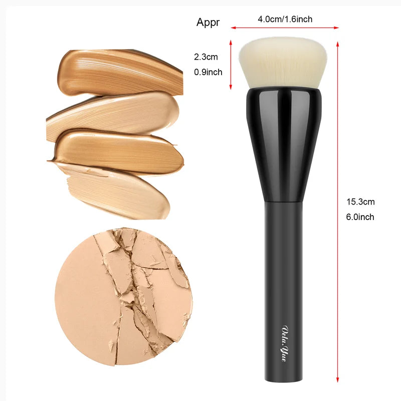 Full Coverage Makeup Foundation Brush - Blending & Concealing Sponge Applicator