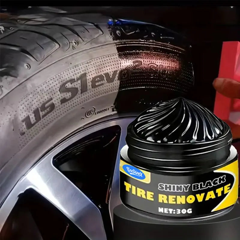 Black Tire Wax - Durable Long-Lasting Protection for All Tires