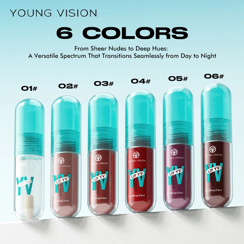 Long-Lasting Lip Stain with Avocado & Vitamin E - Moisturizing, Non-Sticky, Lightweight Lip Makeup