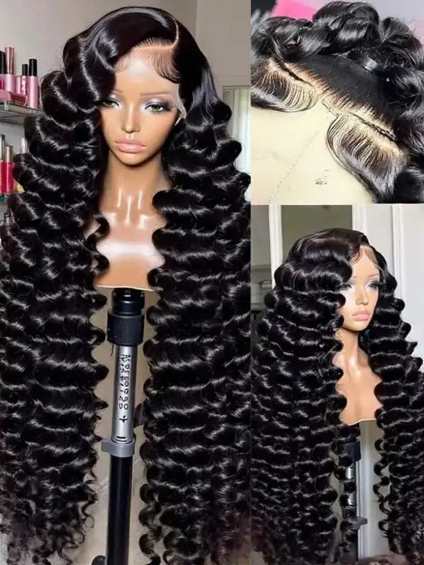 Deep Wave Human Hair Wigs 13x4 13x6 HD Lace Frontal & Full Density Options
