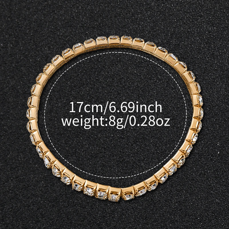 Women's Fashion Diamond Quartz Watch with Steel Band and Bracelet Set