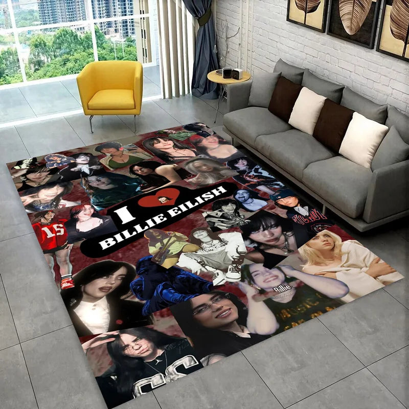Star Carpet Rug for Kids Playroom Bedroom Living Room Home Decor - Non-slip Floor Mat