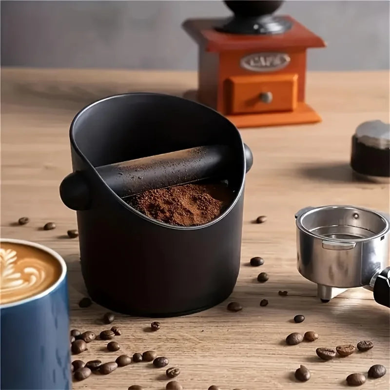 Coffee Knock Box Espresso Grounds Container Anti-Slip Barista Accessory