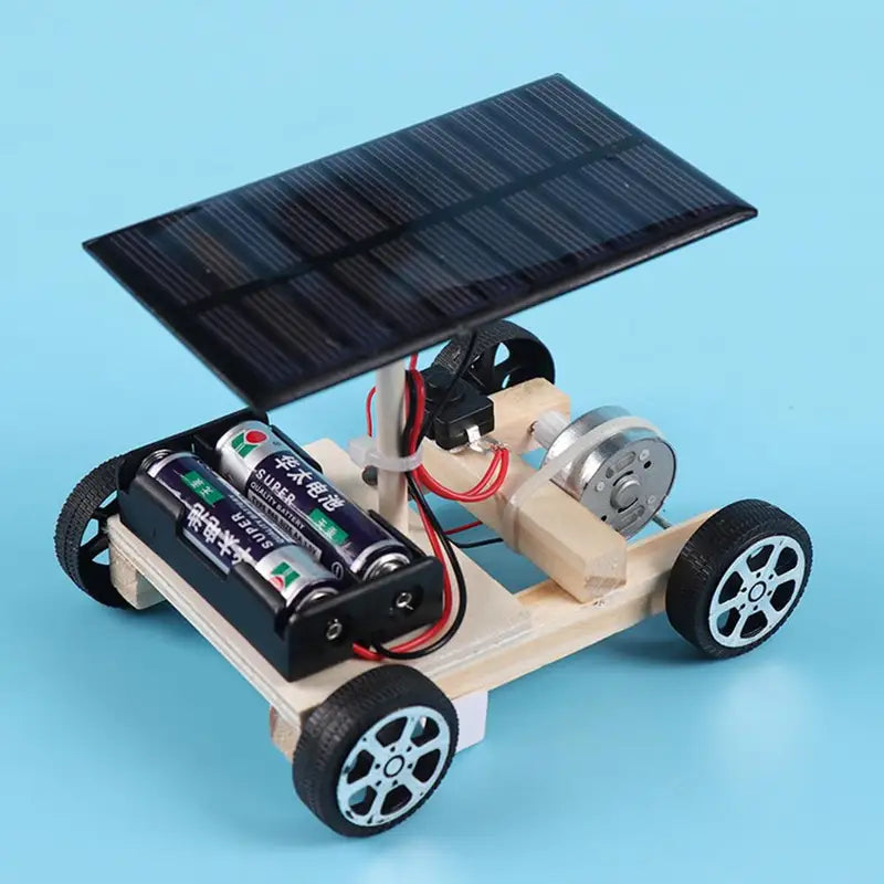 DIY Solar Electric Vehicle Science Kit - Educational Puzzle for Kids 6+
