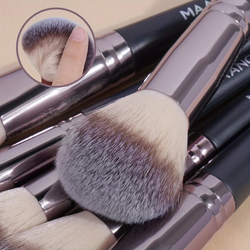 30Pcs Professional Makeup Brush Set with Bag - Versatile Foundation, Eye, Blush Brushes