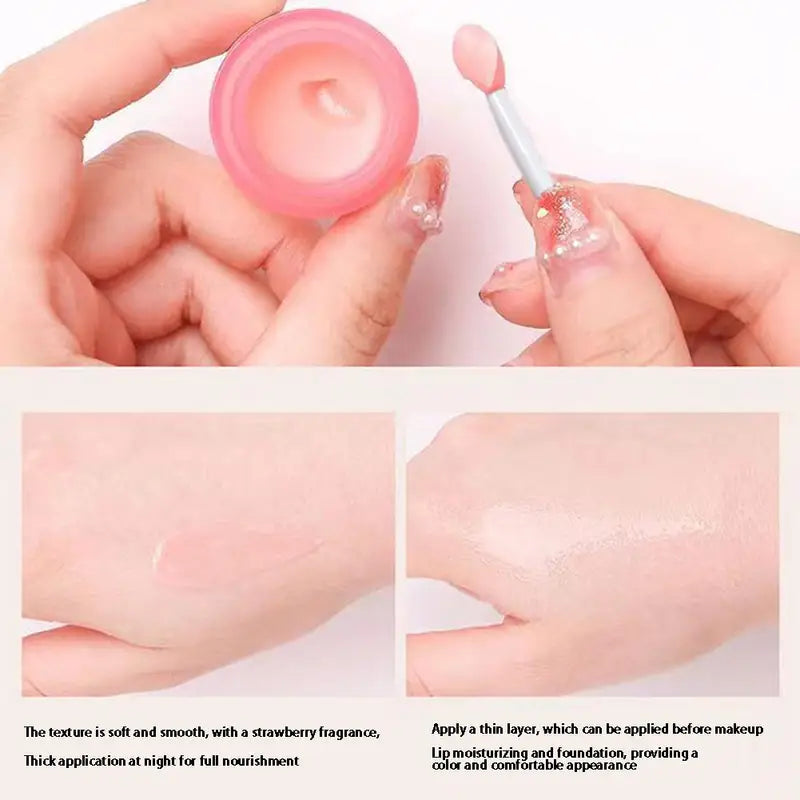 Moisturizing Lip Balm with Fruity Fragrance - Natural Hydrating Lip Care Mask