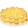 24Pcs Flameless LED Tea Light Candles Warm White Halloween Christmas Decor