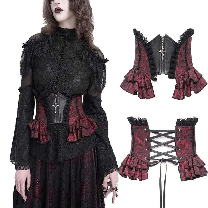 Gothic Bodycon Waist Cover Accessory for Halloween Cosplay, Nightclub, Vampire, Devil