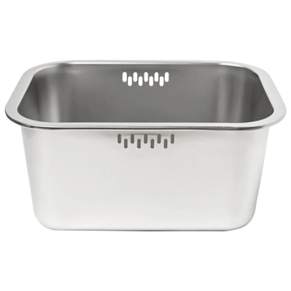 10L Stainless Steel Multipurpose Kitchen Sink Bowl - Dishwashing & Vegetable Washing