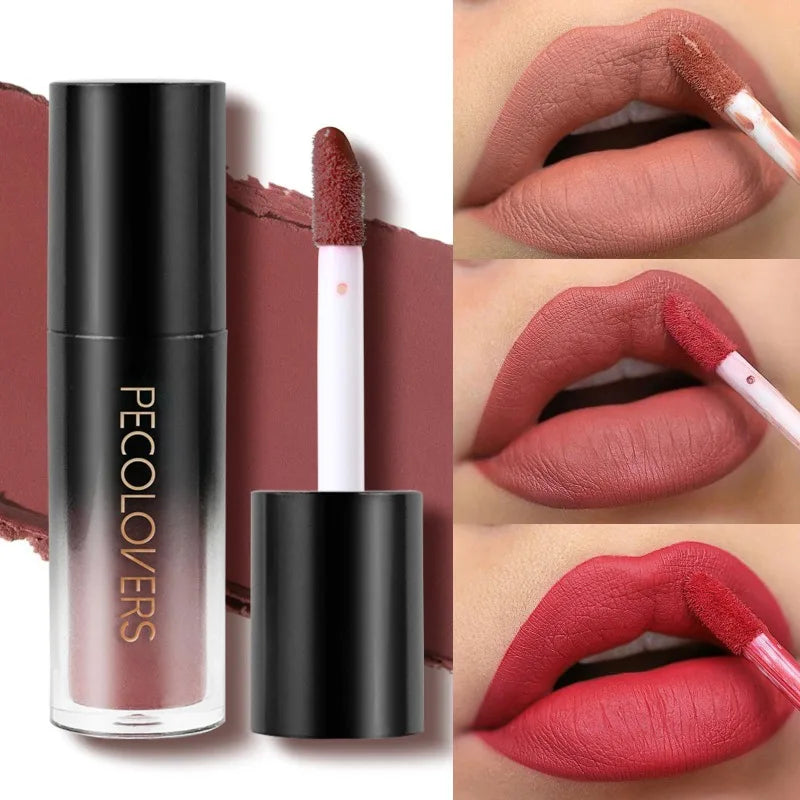 Waterproof Lipstick Set with 14 Colors Long-Lasting Gloss Non-stick Lip Makeup