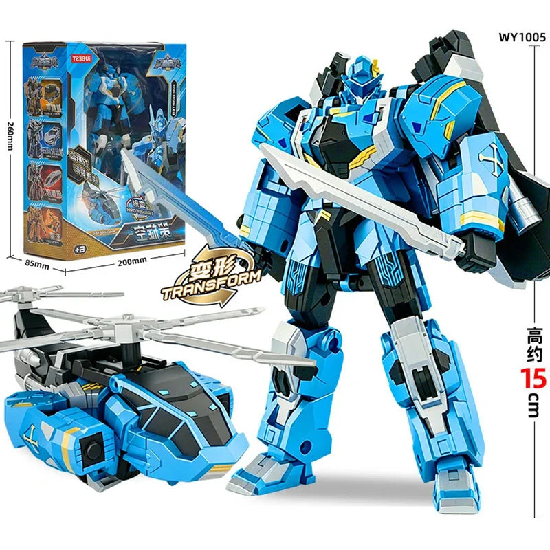 Transform Mech Robot Model with Prop - 15cm Action Figure, Multiple Colors