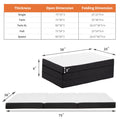 Portable Foldable Floor Bed Mattress for Travel Camping Yoga CertiPUR-US Certified
