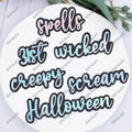 Halloween Shadow Words Cutting Dies & Stencils for Scrapbooking DIY Paper Cards