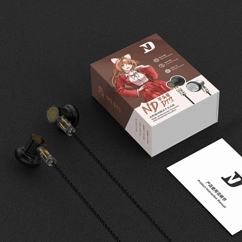 ND DTS In-Ear Earphones with Noise Cancelling & Bass - Sport Headset